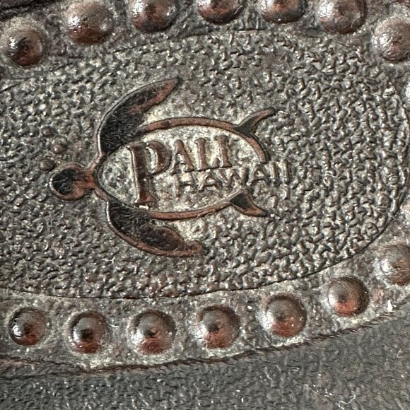 Vintage Pali Hawaii Jandals Sandals Women’s XL 9-10 Brown‎ Made in Taiwan Boho - Picture 4 of 12